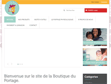 Tablet Screenshot of boutiqueduportage.be
